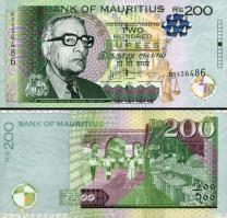 *200 Rupií Maurícius 2013, P61b UNC - Kliknutím na obrázok zatvorte -